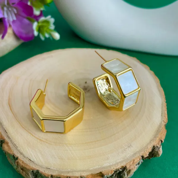 Gold_Plated_18K_Micro_Pearl_Square_Hoops_For_Women