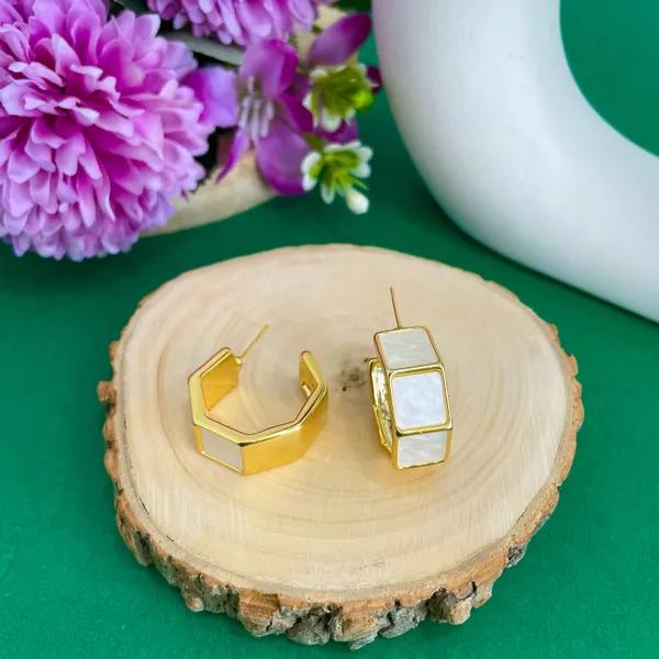 Gold_Plated_18K_Micro_Pearl_Square_Hoops_For_Women
