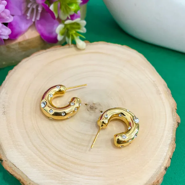 Gold_Plated_18K_Micro_Half_Studded_Hoop_For_Women