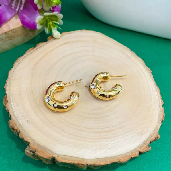 Gold_Plated_18K_Micro_Half_Studded_Hoop_For_Women