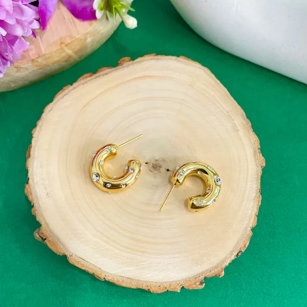 Gold_Plated_18K_Micro_Half_Studded_Hoop_For_Women