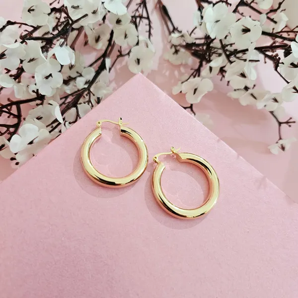 Gold_Plated_18K_Micro_Classic_Gold_Hoops_For_Women