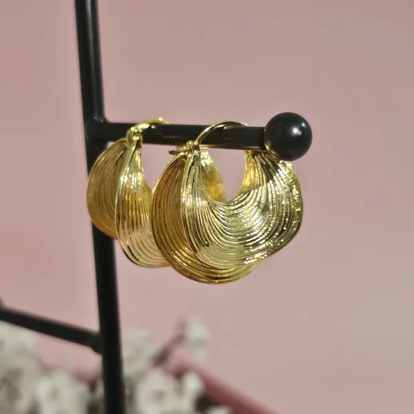 Gold_Plated_18K_Micro_Endless_Swirl_Earrings_For_Women