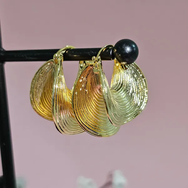 Gold_Plated_18K_Micro_Endless_Swirl_Earrings_For_Women