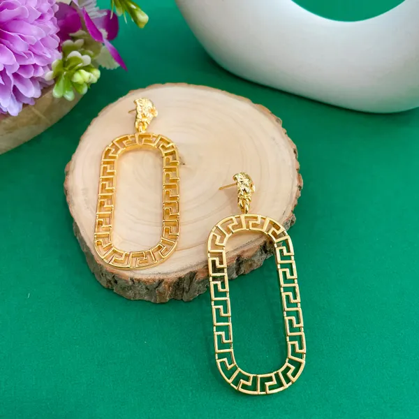 Gold_Plated_18K_Micro_Long_Drop_Earrings_For_Women