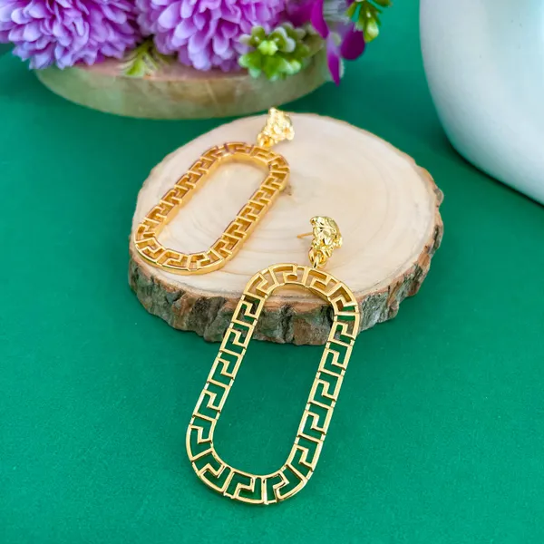 Gold_Plated_18K_Micro_Long_Drop_Earrings_For_Women