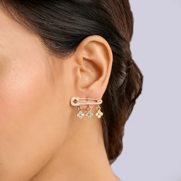 Gold_Plated_18K_Micro_Safety_Pin_Earrings_For_Women