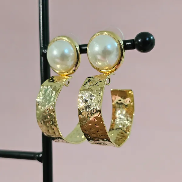 Gold_Plated_18K_Micro_Pearl_Stud_With_Hoops_For_Women