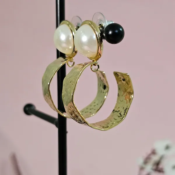 Gold_Plated_18K_Micro_Pearl_Stud_With_Hoops_For_Women