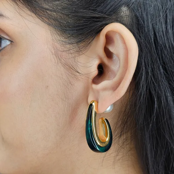 Green_Gold_Plated_18K_Micro_Captivating_Cascades_Earrings_For_Women