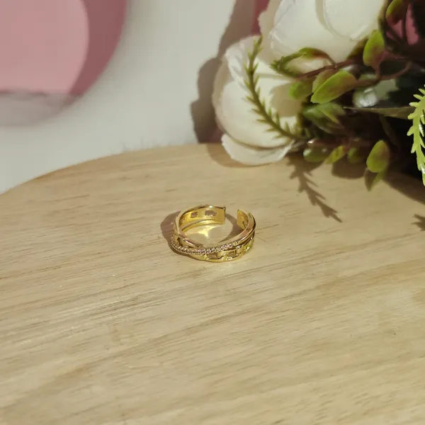Gold_Plated_18K_Micro_Interwoven_Embrace_Ring_For_Women