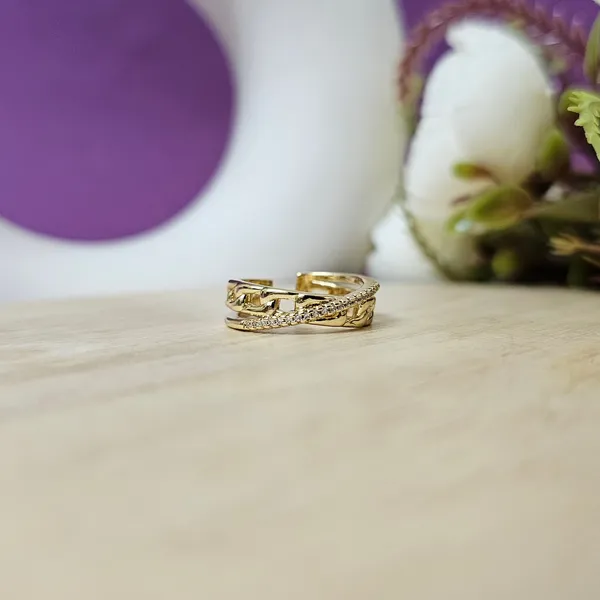 Gold_Plated_18K_Micro_Interwoven_Embrace_Ring_For_Women