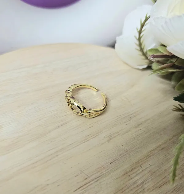 Gold_Plated_18K_Micro_Chain_Linked_Ring_For_Women