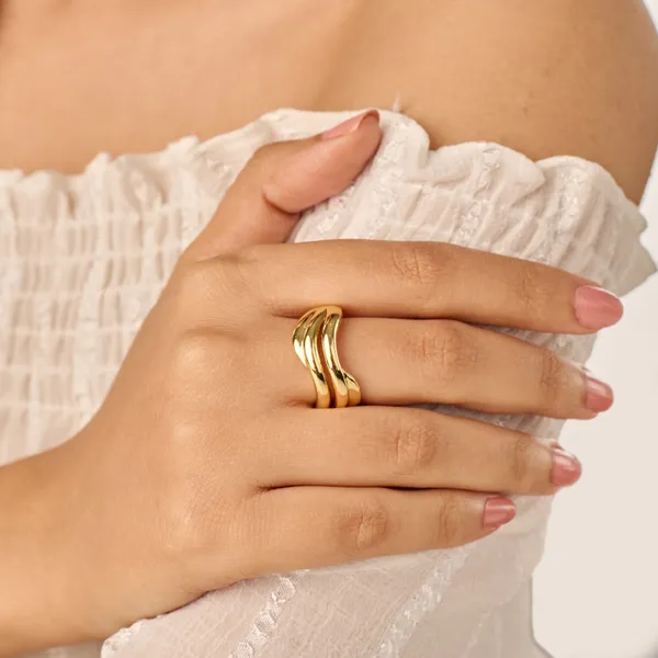 Gold_Plated_18K_Micro_Braided_Gold_Ring_For_Women