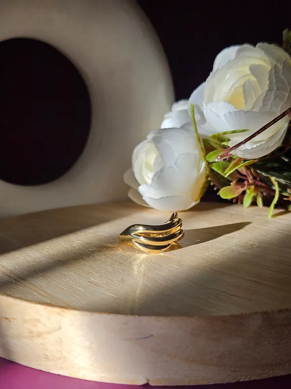 Gold_Plated_18K_Micro_Braided_Gold_Ring_For_Women