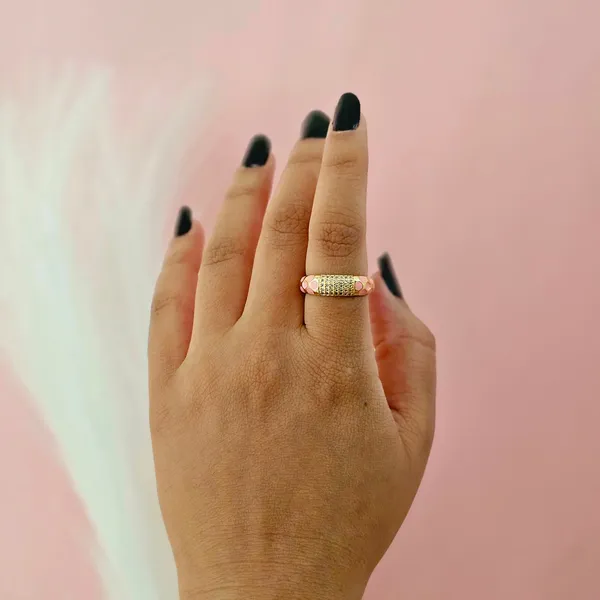 Pink_Gold_Plated_18K_Micro_Celestial_Spark_Ring_For_Women