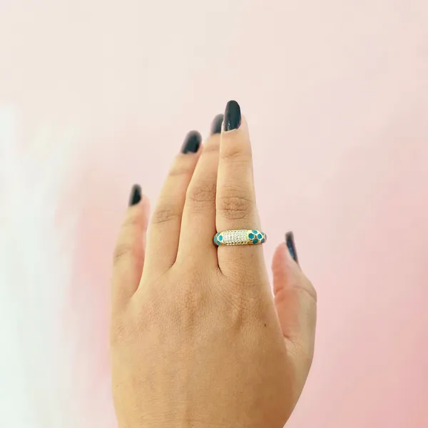 Emerald_Green_Gold_Plated_18K_Micro_Celestial_Spark_Ring_For_Women
