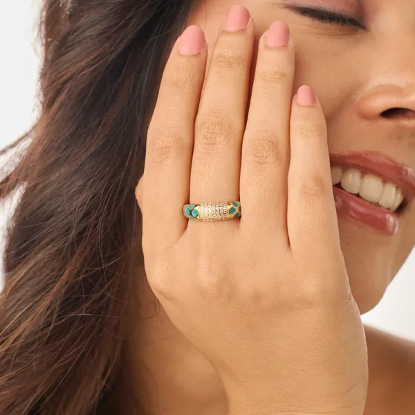 Emerald_Green_Gold_Plated_18K_Micro_Celestial_Spark_Ring_For_Women