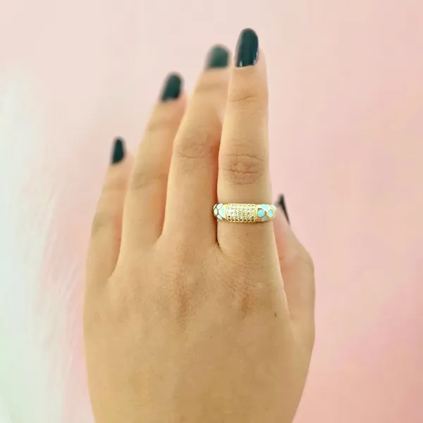 Cyan_Gold_Plated_18K_Micro_Celestial_Spark_Ring_For_Women