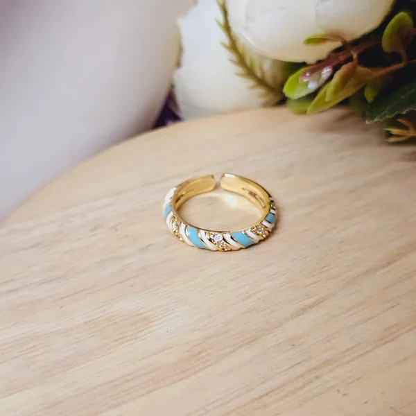 Blue_Gold_Plated_14K_Micro_Stripes_Forever_Ring_For_Women