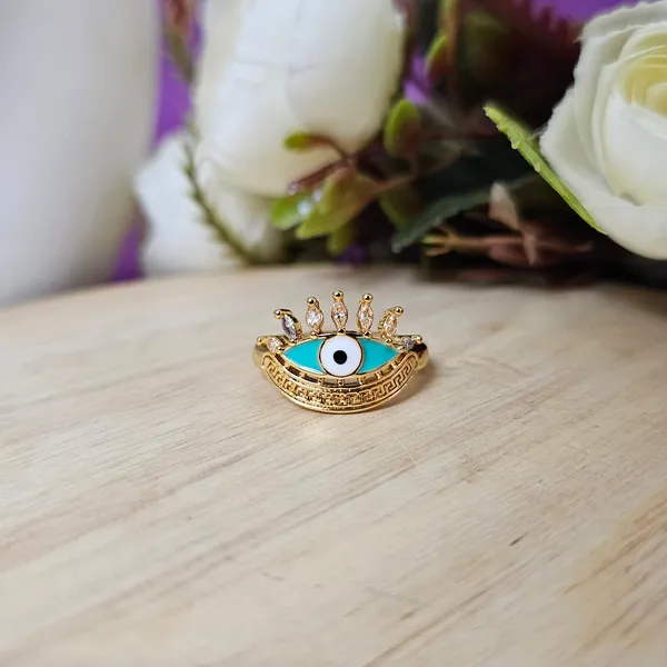 Light_Green_Gold_Plated_18K_Micro_Regal_Guardian_Ring_For_Women