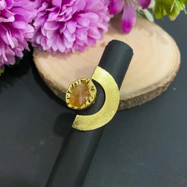 Orange_Golden_Handmade_Brass_Half_Moon_Ring_For_Women