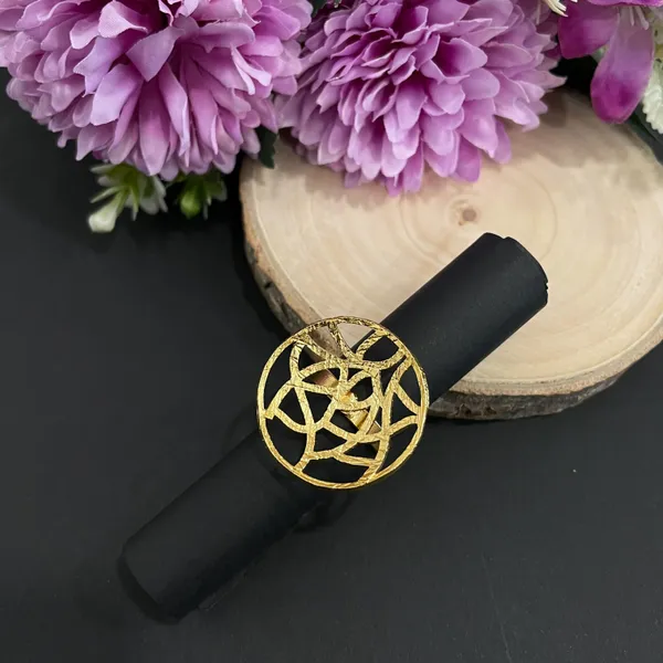 Golden_Handmade_Brass_Round_Maze_Ring_For_Women