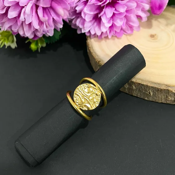 Golden_Handmade_Brass_Royal_Seal_Ring_For_Women
