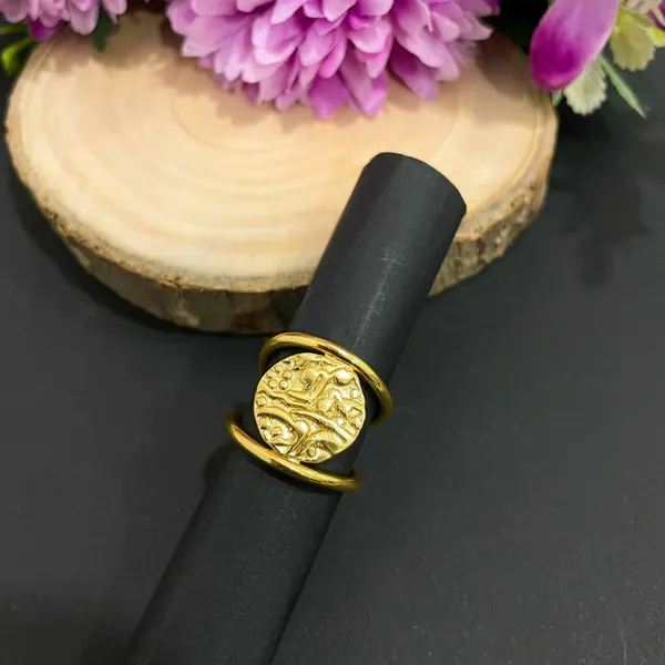 Golden_Handmade_Brass_Royal_Seal_Ring_For_Women