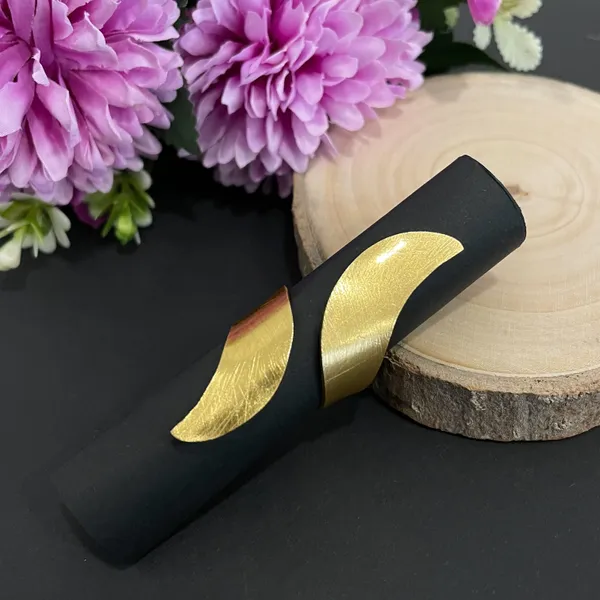 Golden_Handmade_Brass_Twisted_Leaf_Ring_Long_For_Women