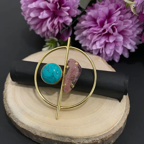 Green_Purple_Golden_Handmade_Brass_Twilight_Duet_Ring_For_Women