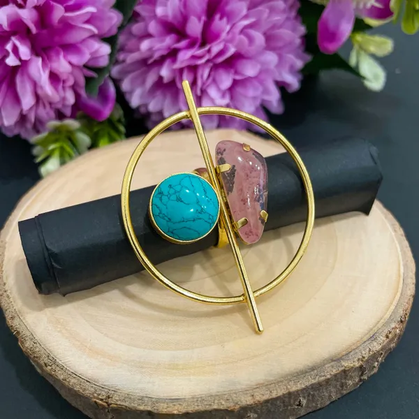 Green_Purple_Golden_Handmade_Brass_Twilight_Duet_Ring_For_Women