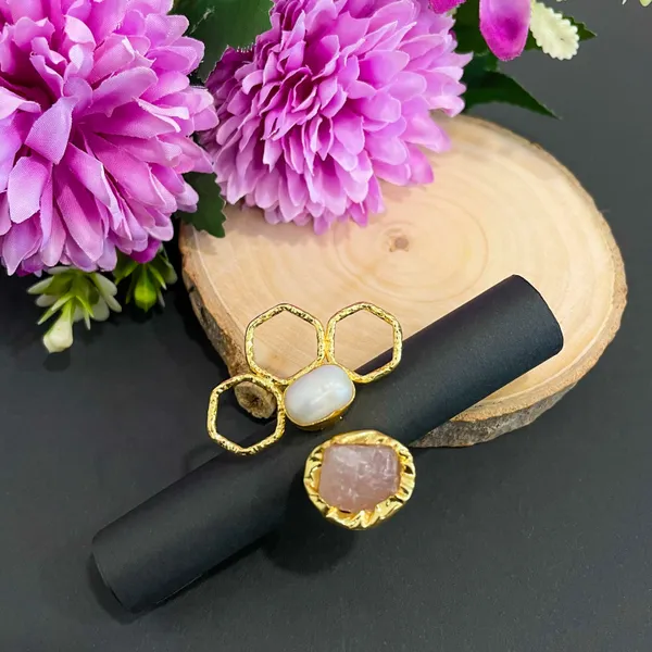 Light_Purple_Golden_Handmade_Brass_Transperant_Flower_Ring_For_Women