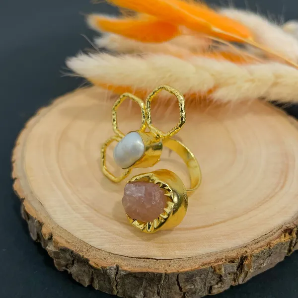 Light_Purple_Golden_Handmade_Brass_Transperant_Flower_Ring_For_Women