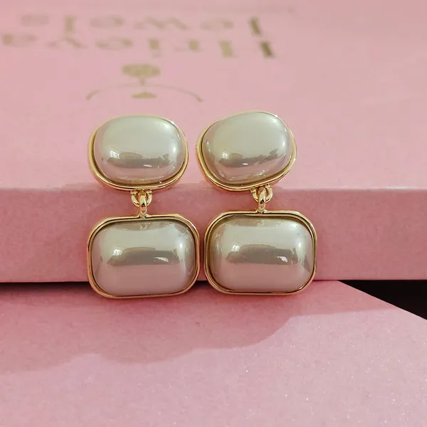 Grey_Gold_Plated_18K_Micro_Luminous_Pearl_Earrings_For_Women