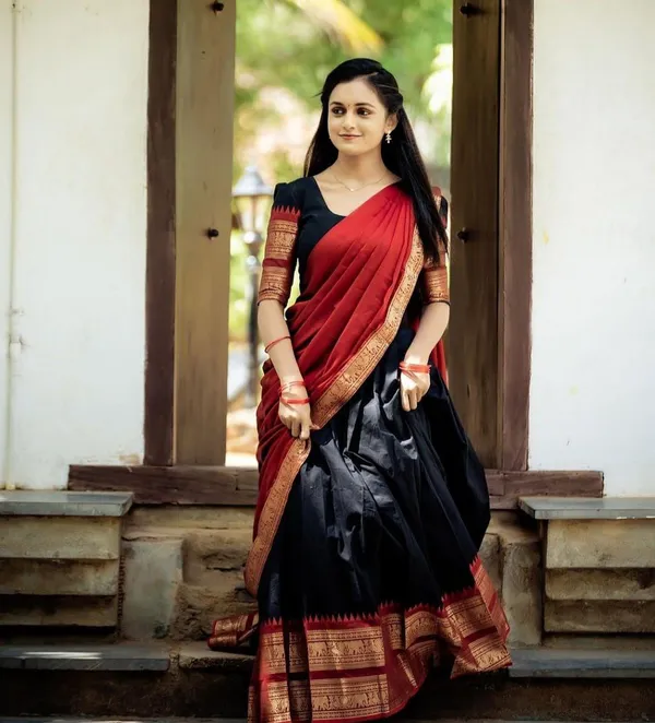 Kanjiveram_Silk_Zari_Lehenga_With_Blouse_Along_With_Banarsi_Silk_Dupatta