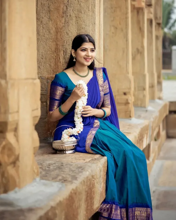 Kanjiveram_Silk_Zari_Lehenga_With_Blouse_Along_With_Banarsi_Silk_Dupatta