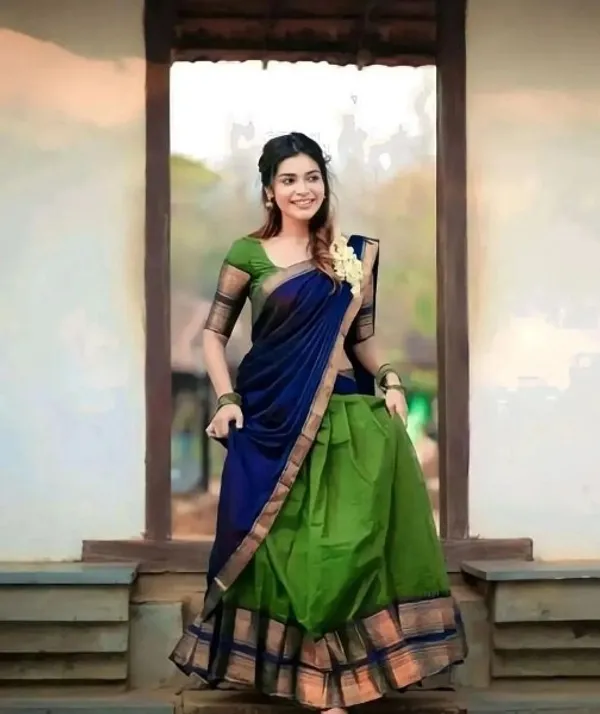 Kanjiveram_Silk_Zari_Lehenga_With_Blouse_Along_With_Banarsi_Silk_Dupatta