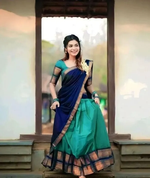 Kanjiveram_Silk_Zari_Lehenga_With_Blouse_Along_With_Banarsi_Silk_Dupatta