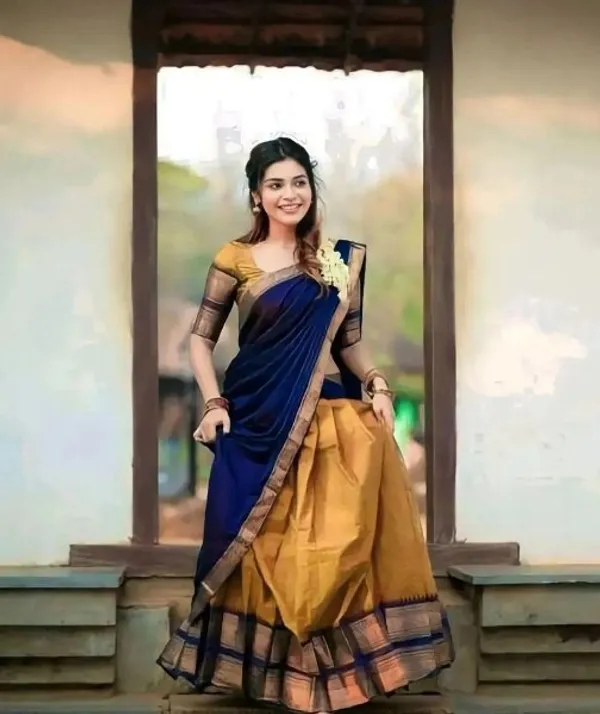 Kanjiveram_Silk_Zari_Lehenga_With_Blouse_Along_With_Banarsi_Silk_Dupatta