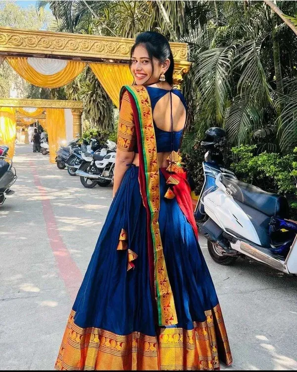 Kanjiveram_Silk_Zari_Lehenga_With_Blouse_Along_With_Banarsi_Silk_Dupatta