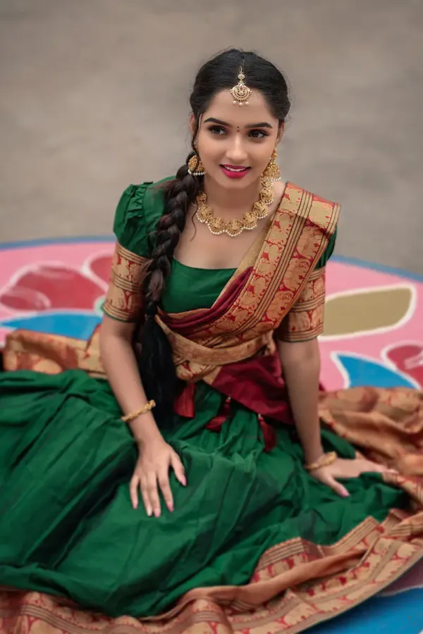 Kanjiveram_Silk_Zari_Lehenga_With_Blouse_Along_With_Banarsi_Silk_Dupatta