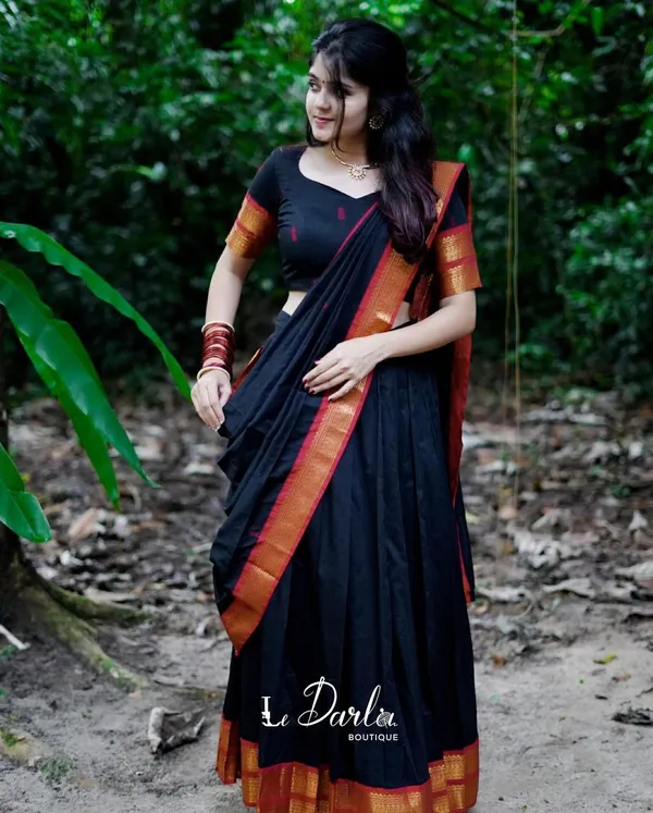 Kanjiveram_Silk_Zari_Lehenga_With_Blouse_Along_With_Banarsi_Silk_Dupatta