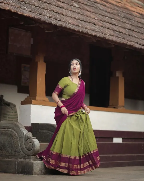Kanjiveram_Silk_Zari_Lehenga_With_Blouse_Along_With_Banarsi_Silk_Dupatta