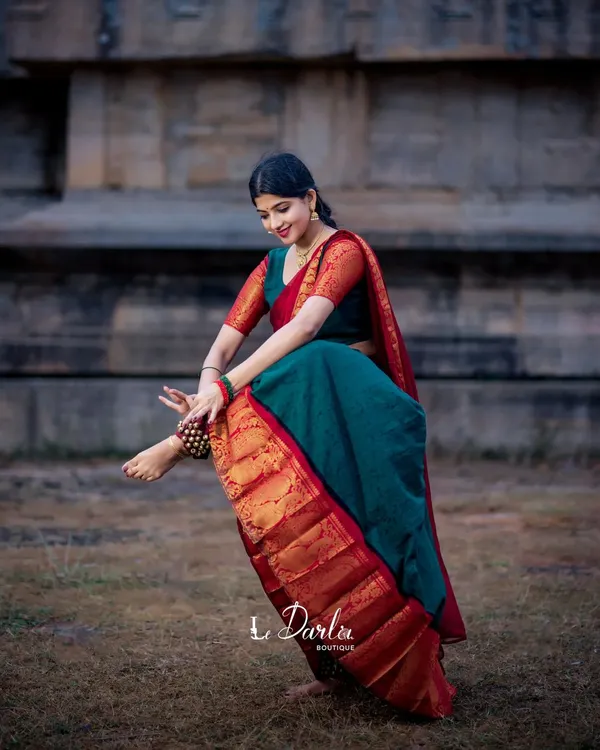 Kanjiveram_Silk_Zari_Lehenga_With_Blouse_Along_With_Banarsi_Silk_Dupatta