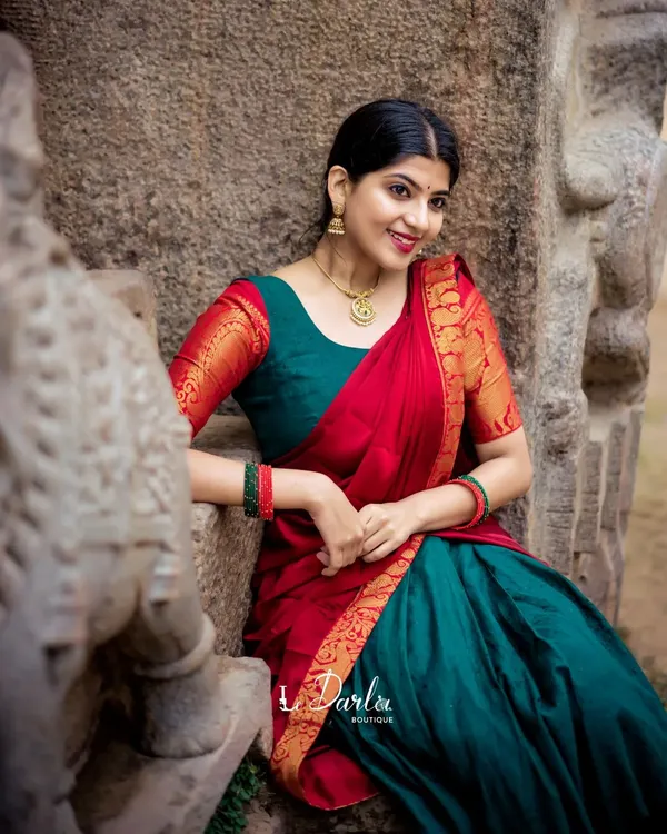 Kanjiveram_Silk_Zari_Lehenga_With_Blouse_Along_With_Banarsi_Silk_Dupatta