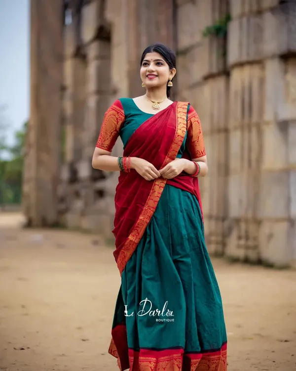 Kanjiveram_Silk_Zari_Lehenga_With_Blouse_Along_With_Banarsi_Silk_Dupatta