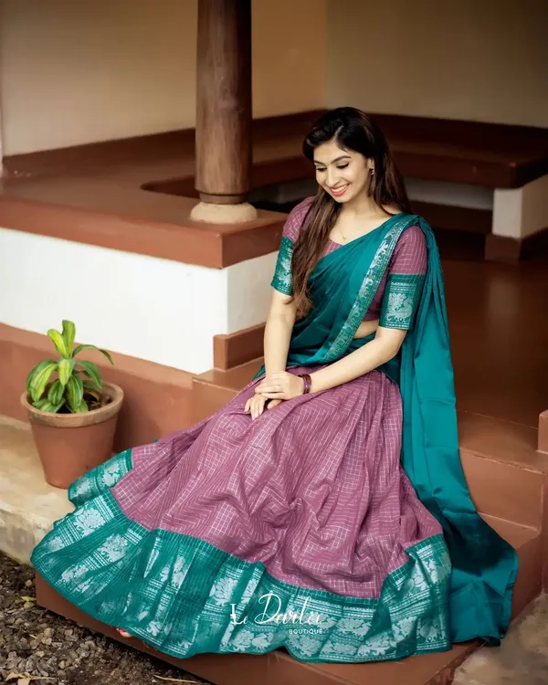 Kanjiveram_Silk_Zari_Lehenga_With_Blouse_Along_With_Banarsi_Silk_Dupatta