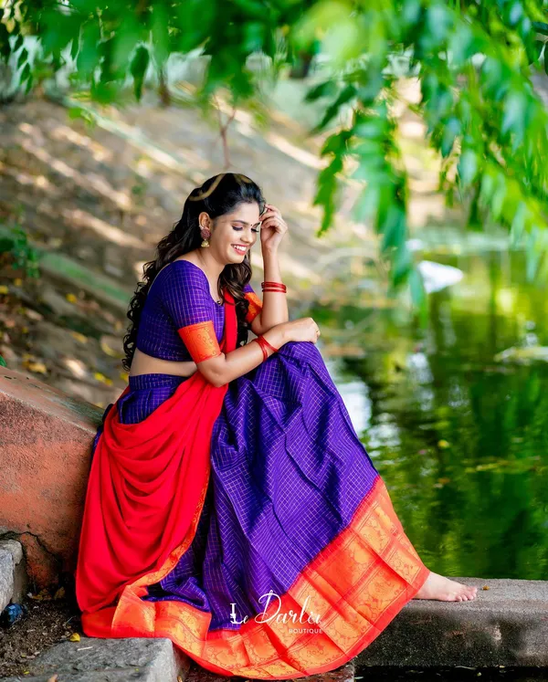 Kanjiveram_Silk_Zari_Lehenga_With_Blouse_Along_With_Banarsi_Silk_Dupatta