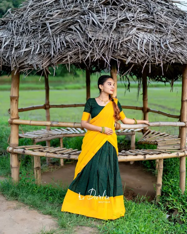 Kanjiveram_Silk_Zari_Lehenga_With_Blouse_Along_With_Banarsi_Silk_Dupatta